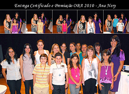 Entrega de Certificados e Medalhas da OBA na Escola Municipal Ana Nery